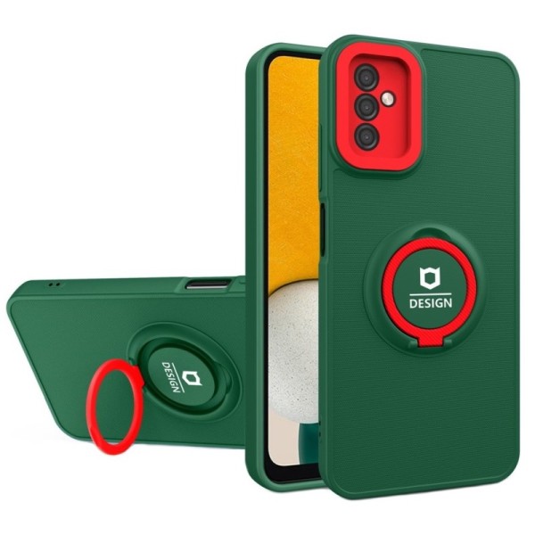 „Design“ Kickstand (TPU) apvalks - zaļš (Galaxy A13 5G / A04s)