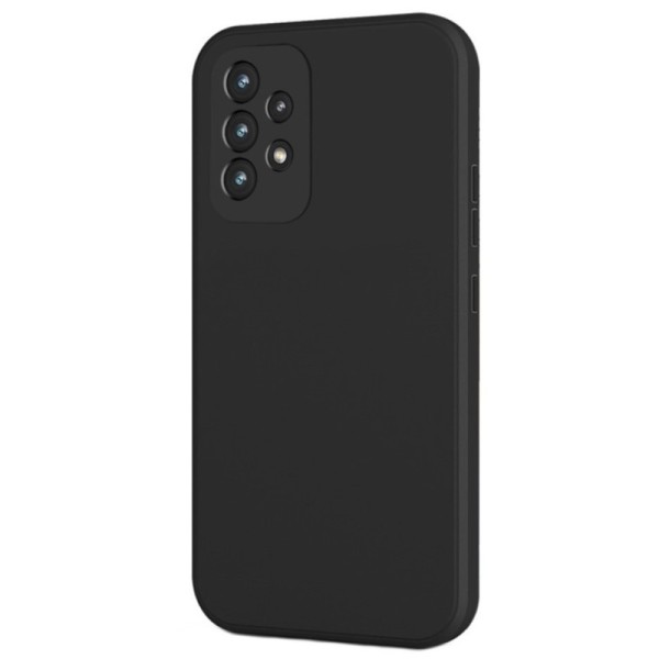 „Straight“ 360 cieta silikona (TPU) apvalks - melns (Galaxy A53)