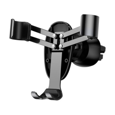 „Baseus“ Mini Gravity automobilinis telefono laikiklis (į groteles) - juodas | Priedai.lt