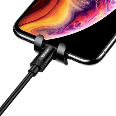 „Baseus“ Mini Gravity automobilinis telefono laikiklis (į groteles) - juodas | Priedai.lt