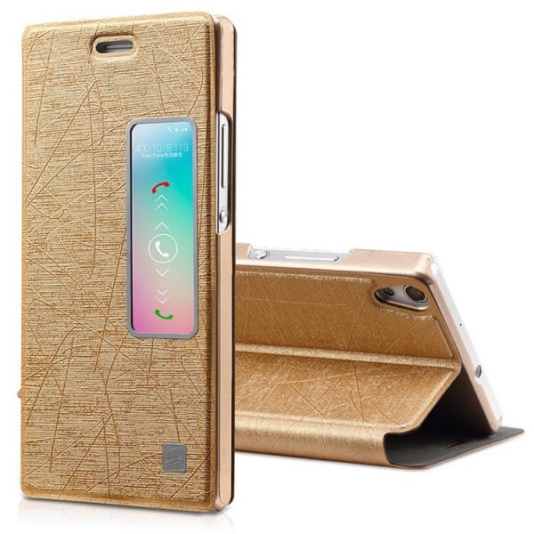 „TakeFans“ Charm atvēramais maciņš - šampanieša (Ascend P7)