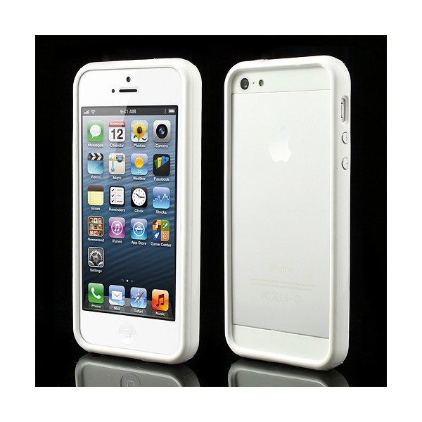 Rėmelis (bamperis) - baltas (iPhone 5 / 5S / SE 2016)