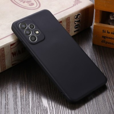 Samsung Galaxy A33 5G (SM-A336E) „Shell“ cieta silikona (TPU) melns apvalks | vacins.lv