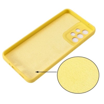 Samsung Galaxy A33 5G (SM-A336E) „Shell“ cieta silikona (TPU) dzeltens apvalks | vacins.lv