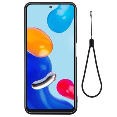 Xiaomi Redmi Note 11 Pro „Shell“ cieta silikona (TPU) melns apvalks | vacins.lv