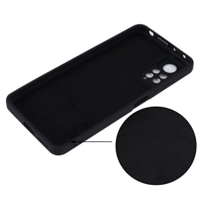 Xiaomi Redmi Note 11 Pro „Shell“ cieta silikona (TPU) melns apvalks | vacins.lv