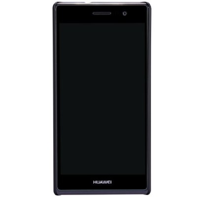Nillkin Frosted Shield Huawei Ascend P7 juodas plastikinis dėklas + apsauginė ekrano plėvelė / Priedai.lt