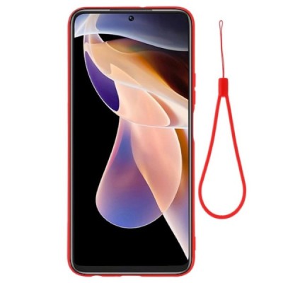 Xiaomi Redmi Note 11 Pro+ „Shell“ cieta silikona (TPU) sarkans apvalks | vacins.lv