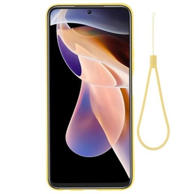 Xiaomi Redmi Note 11 Pro+ Shell kieto silikono TPU geltonas dėklas - nugarėlė | Priedai.lt