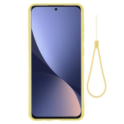 Xiaomi 12 „Shell“ cieta silikona (TPU) dzeltens apvalks | vacins.lv