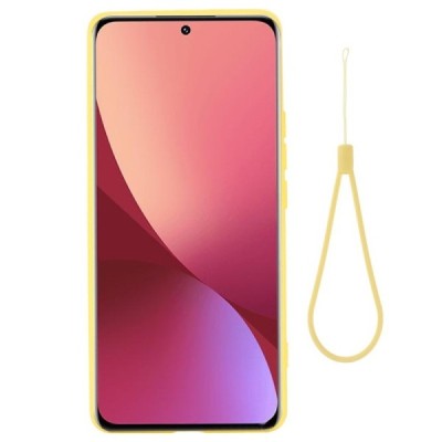 Xiaomi 12 Pro Shell kieto silikono TPU geltonas dėklas - nugarėlė | Priedai.lt