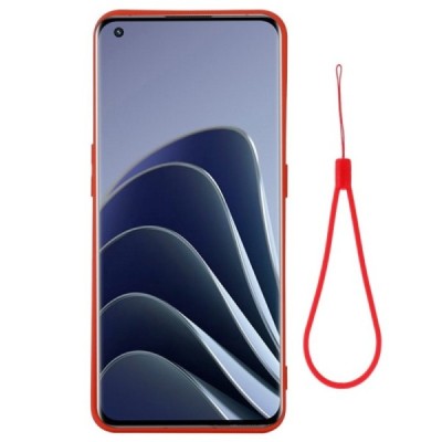 OnePlus 10 Pro „Shell“ cieta silikona (TPU) sarkans apvalks | vacins.lv