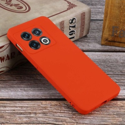 OnePlus 10 Pro „Shell“ cieta silikona (TPU) sarkans apvalks | vacins.lv