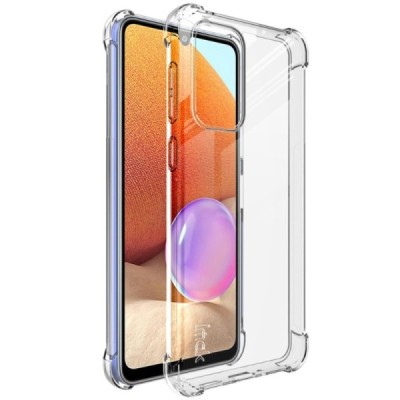 Samsung Galaxy A33 5G (SM-A336E) Imak sustiprintos apsaugos kieto silikono TPU skaidrus dėklas - nugarėlė + apsauginė ekrano plė