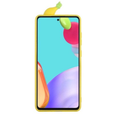 Samsung Galaxy A33 5G (SM-A336E) „Squezy“ Banana kieto silikono TPU geltonas dėklas - nugarėlė | Priedai.lt