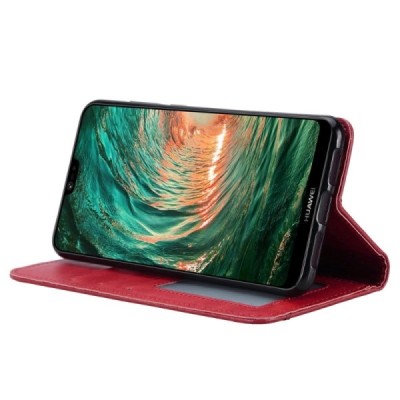 Greznais „Comma“ sērijas ādas atvērams sarkans Huawei P30 futrālis | Vacins.lv