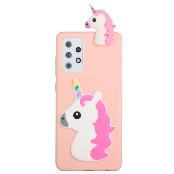 „Squezy“ Unicorn kieto silikono (TPU) dėklas - rožinis (Galaxy A33 5G)