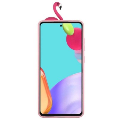 Samsung Galaxy A33 5G (SM-A336E) „Squezy“ Flamingo kieto silikono TPU rožinis dėklas - nugarėlė | Priedai.lt