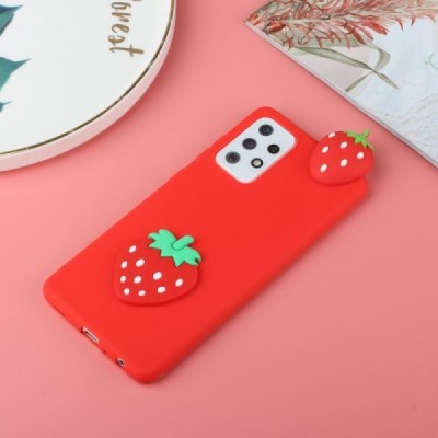 Samsung Galaxy A33 5G (SM-A336E) „Squezy“ Strawberry cieta silikona (TPU) sarkans apvalks | vacins.lv