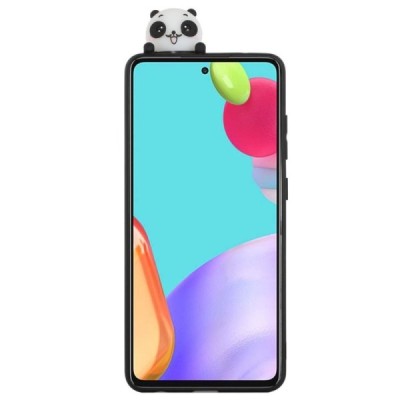 Samsung Galaxy A33 5G (SM-A336E) „Squezy“ Panda cieta silikona (TPU) melns apvalks | vacins.lv