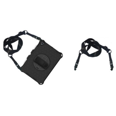 Apple iPad 10.2 (2019) „Honeycomb“ pastiprinātas aizsardzības melns vāciņš | Vacins.lv