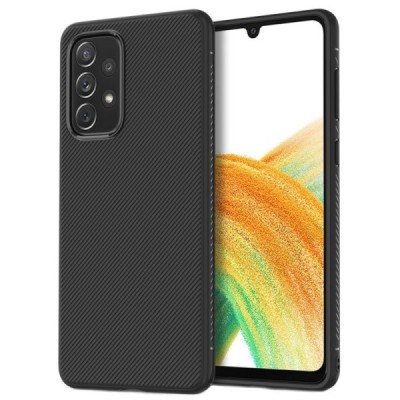 Samsung Galaxy A33 5G (SM-A336E) cieta silikona (TPU) melns apvalks | vacins.lv