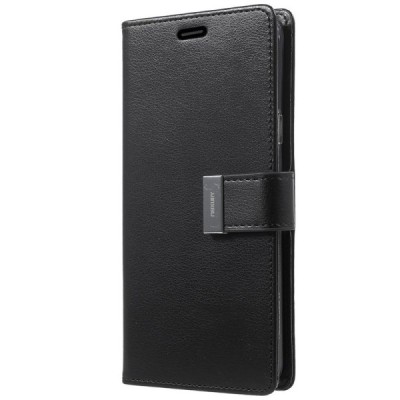 „Mercury“ Goospery Samsung Galaxy S9+ (G965) melns ādas maciņš | Vacins.lv