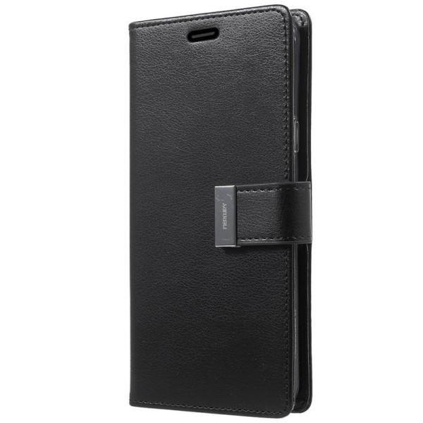 „Mercury“ Goospery atvēramais maciņš - melns (Galaxy S9+)