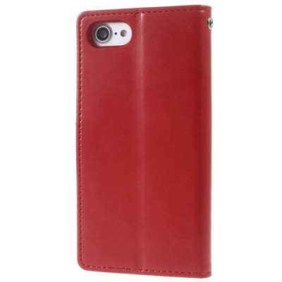 Mercury Blue Moon Fix Apple iPhone 7 (iPhone 8) atvērams sarkans ādas maciņš | Vacins.lv