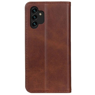 Samsung Galaxy A13 4G (SM-A135F, SM-A137F) „Split“ sērijas tumši brūns atvērams maciņš, maks | Vacins.lv