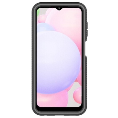 Samsung Galaxy A13 4G (SM-A135F, SM-A137F) „Frame“ 360 (dzidrs) melns cieta silikona (TPU) apvalks | vacins.lv