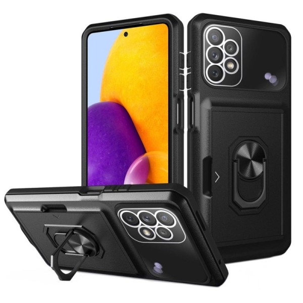 „Armor“ Kickstand (TPU) apvalks - melns (Galaxy A13 4G)