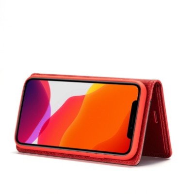 „Lc.Imeeke“ Apple iPhone 11 raudonas odinis atverčiamas dėklas | Priedai.lt