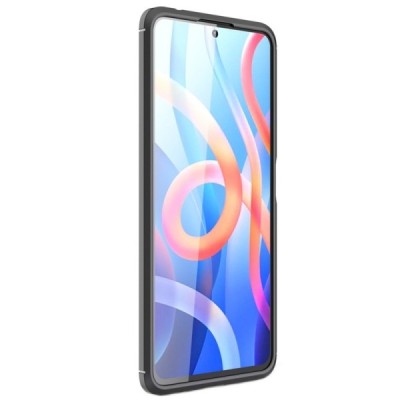 Xiaomi Redmi Note 11 4G „Carbon“ kieto silikono TPU juodas dėklas - nugarėlė | Priedai.lt