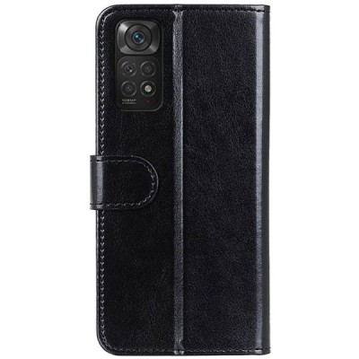 Xiaomi Redmi Note 11 4G atvēramais ādas melns maciņš (maks) | Vacins.lv