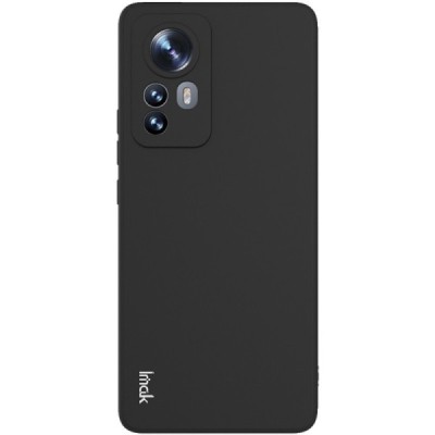 Xiaomi 12 Pro „Imak“ cieta silikona (TPU) melns apvalks | vacins.lv