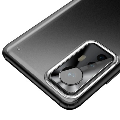 Xiaomi 12 Pro Armor matinis juodos spalvos apvadais kieto silikono (TPU) dėklas | Priedai.lt