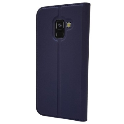 „Dux Ducis“ Skin serijos Samsung Galaxy A8 2018 (A530F) mėlynas odinis atverčiamas dėklas / Priedai.lt