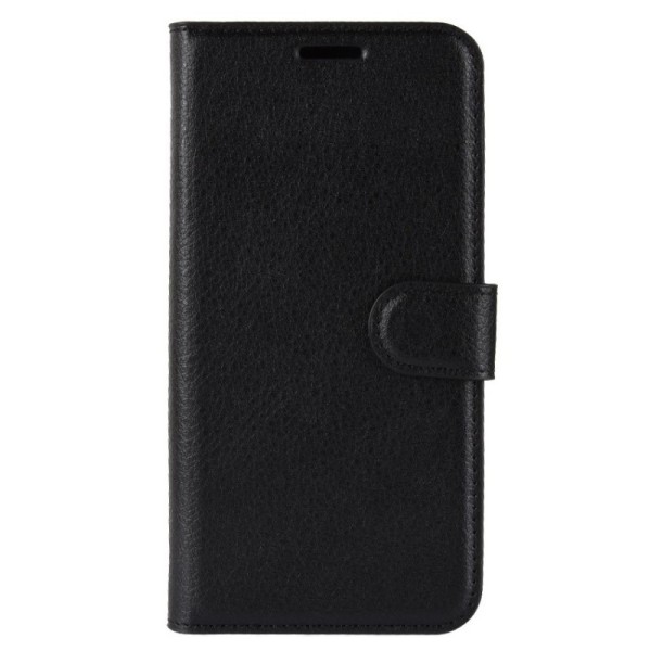 „Litchi“ atvēramais maciņš - melns (Pixel 3)