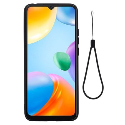 Xiaomi Redmi 10C „Shell“ cieta silikona (TPU) melns apvalks | vacins.lv