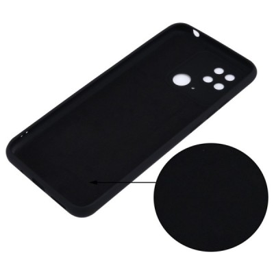 Xiaomi Redmi 10C „Shell“ cieta silikona (TPU) melns apvalks | vacins.lv