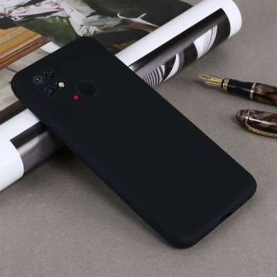 Xiaomi Redmi 10C „Shell“ cieta silikona (TPU) melns apvalks | vacins.lv