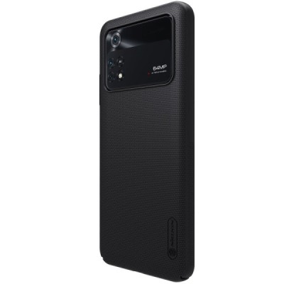 Nillkin Frosted Shield Xiaomi Poco M4 Pro 4G melns plastmasas futrālis | Vacins.lv
