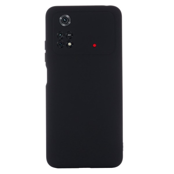 „Shell“ cieta silikona (TPU) apvalks - melns (Poco M4 Pro 4G)