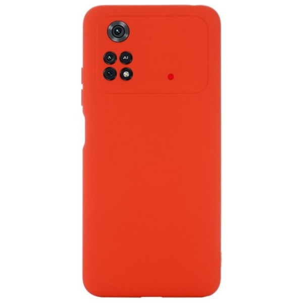 „Shell“ cieta silikona (TPU) apvalks - sarkans (Poco M4 Pro 4G)