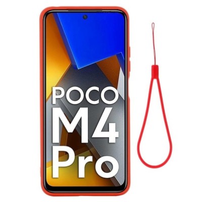 Xiaomi Poco M4 Pro 4G Shell cieta silikona (TPU) sarkans apvalks | vacins.lv