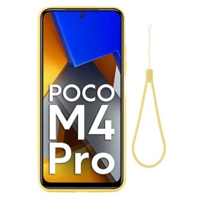 Xiaomi Poco M4 Pro 4G Shell cieta silikona (TPU) dzeltens apvalks | vacins.lv