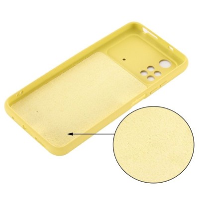 Xiaomi Poco M4 Pro 4G Shell cieta silikona (TPU) dzeltens apvalks | vacins.lv