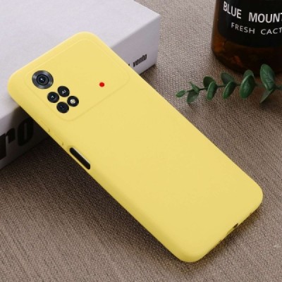 Xiaomi Poco M4 Pro 4G Shell cieta silikona (TPU) dzeltens apvalks | vacins.lv