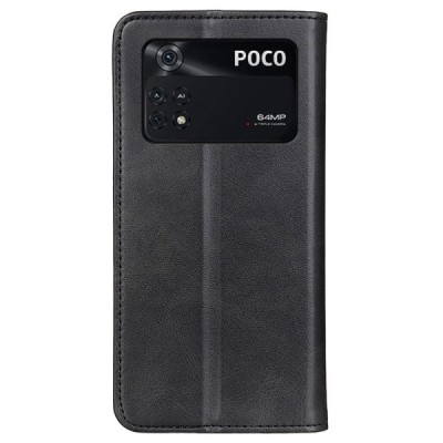 Xiaomi Poco M4 Pro 4G „Split“ sērijas melns atvērams maciņš, maks | Vacins.lv